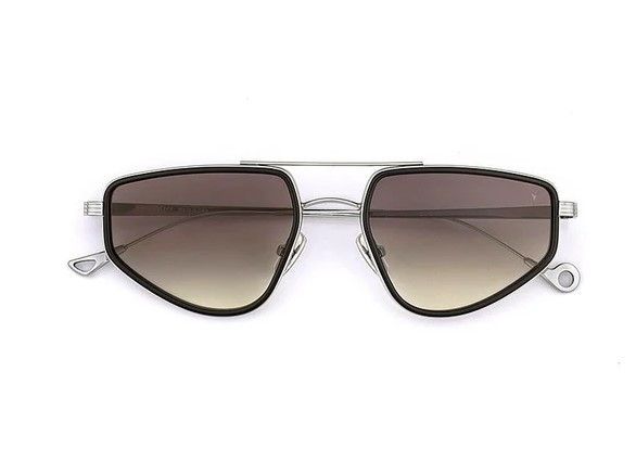 Occhiale da sole Eyepetizer Silencio Argento Grigio sfumato