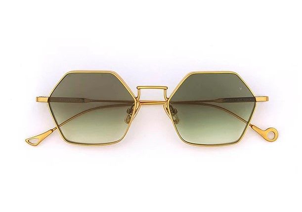 Occhiale da sole Eyepetizer Churchill Oro Verde sfumato