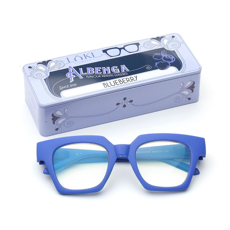 Occhiale da lettura- Reading glasses Loki Albenga Blueberry