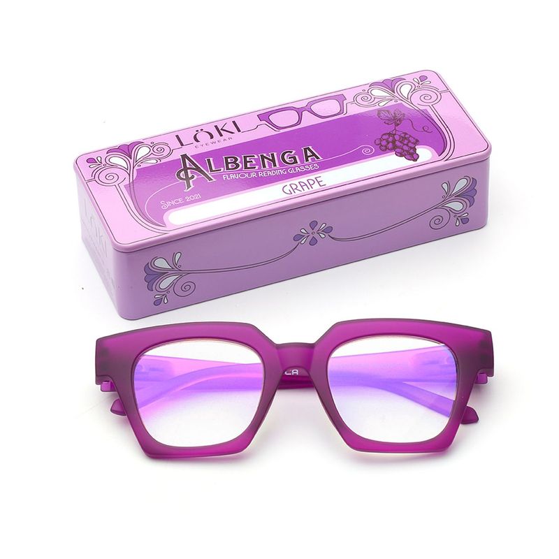 Occhiale da lettura- Reading glasses Loki Albenga Grape