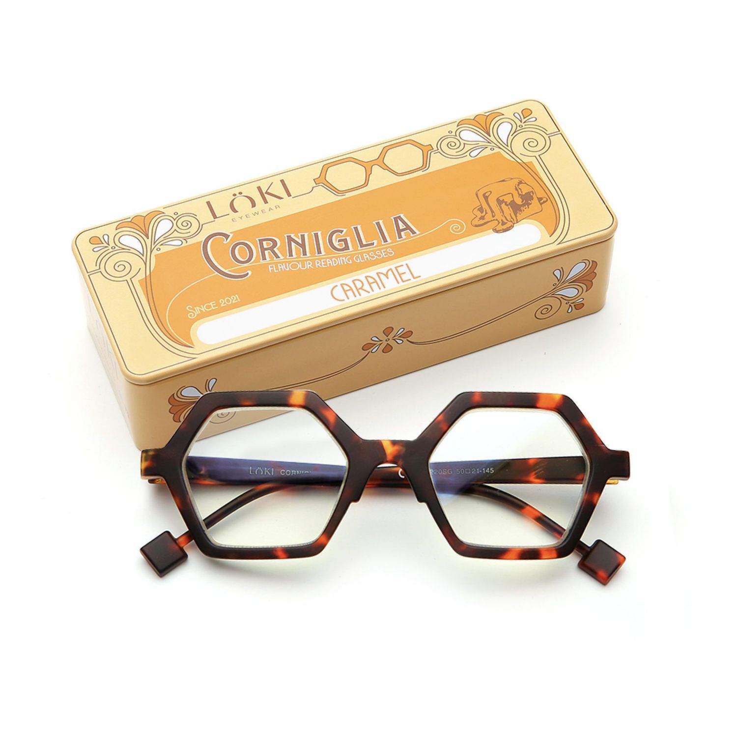 Occhiale da lettura- Reading glasses Loki Corniglia Caramel Occhiale da lettura- Reading glasses Loki Corniglia Caramel, GRADAZIONE: +1,00