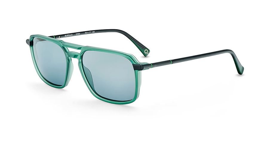 Occhiale da sole Etnia Barcelona Buffalo verde e nero