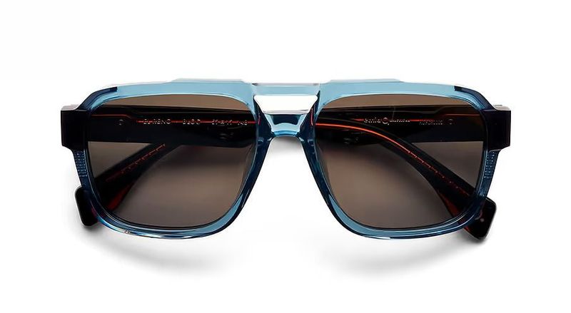 Occhiale da sole Etnia Barcelona El Reno azzurro e nero