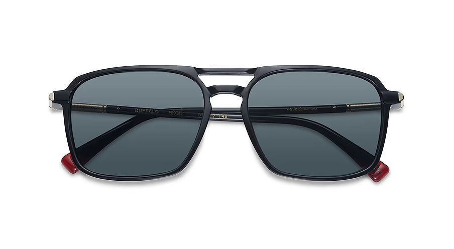 Occhiale da sole Etnia Barcelona Buffalo nero e oro