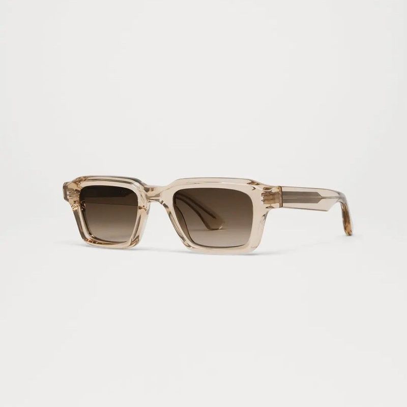 Occhiale da sole Chimi Core 03 colore beige chiaro lente marrone unito