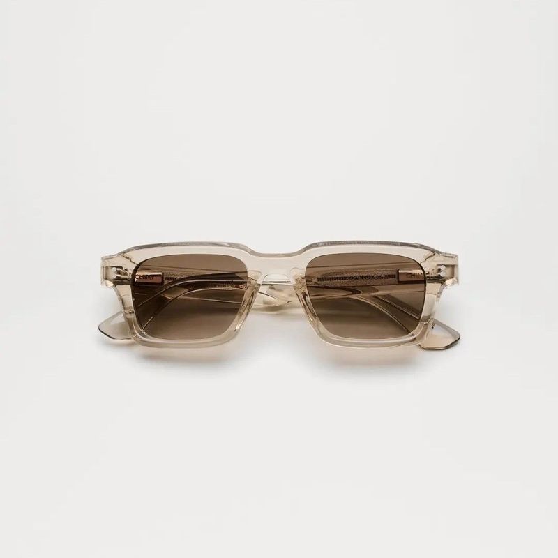 Occhiale da sole Chimi Core 03 colore beige chiaro lente marrone unito