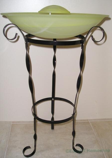 Vernevel-arrangement Fantasy geel, incl. metalen standaard