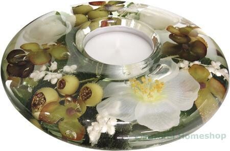 Celin Ufo Medium, een Dreamlight waxinelichthouder van mond geblazen glas. Dreamlights.