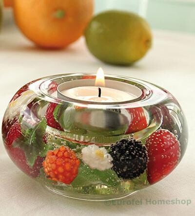 Fruity Pack Ufo, een Dreamlight waxinelichthouder van mond geblazen glas. Dreamlights.