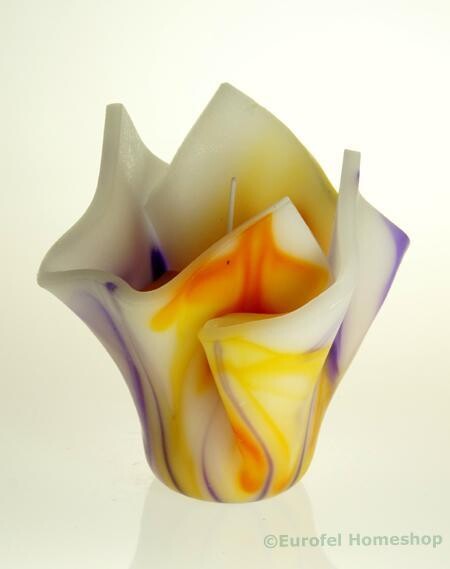 Kaars oranje - paars, model Napkin Kaars oranje - paars, model Napkin. Kaarsen overigen.