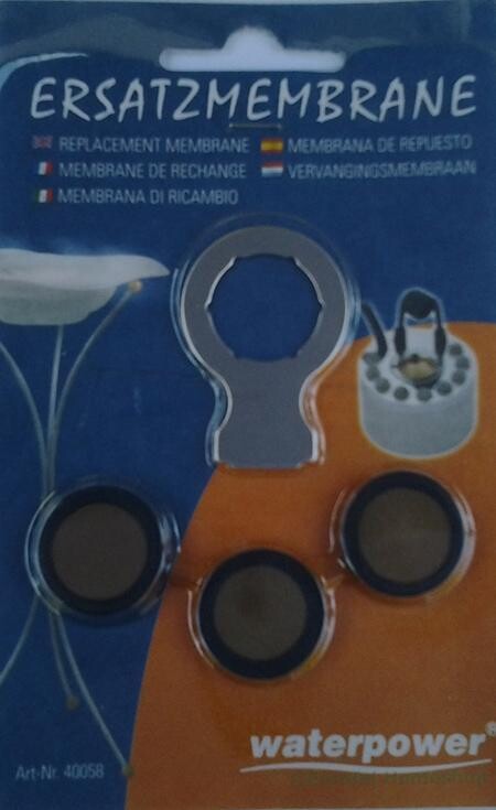 Vervangings-membranen 3 stuks, Ø16 mm.Membranen voor mistmakers.
