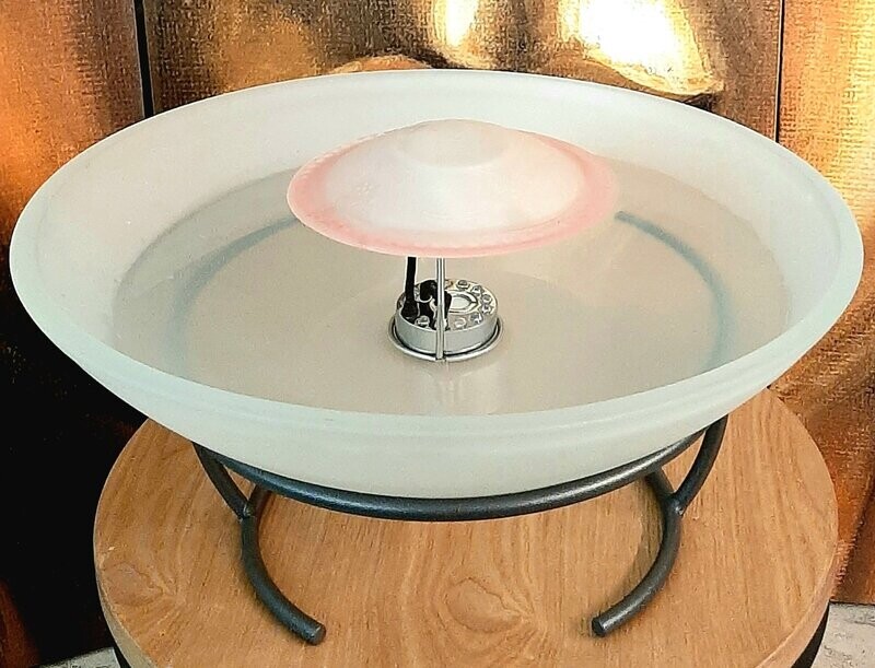 Vernevel-arrangement VARIOSOL met 12 leds in 3 kleuren (blauw, oranje en rood). Watervernevelaars.