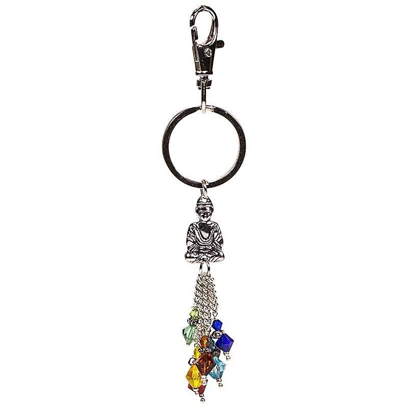 Sleutelhanger chakra boeddha. Edelstenen.