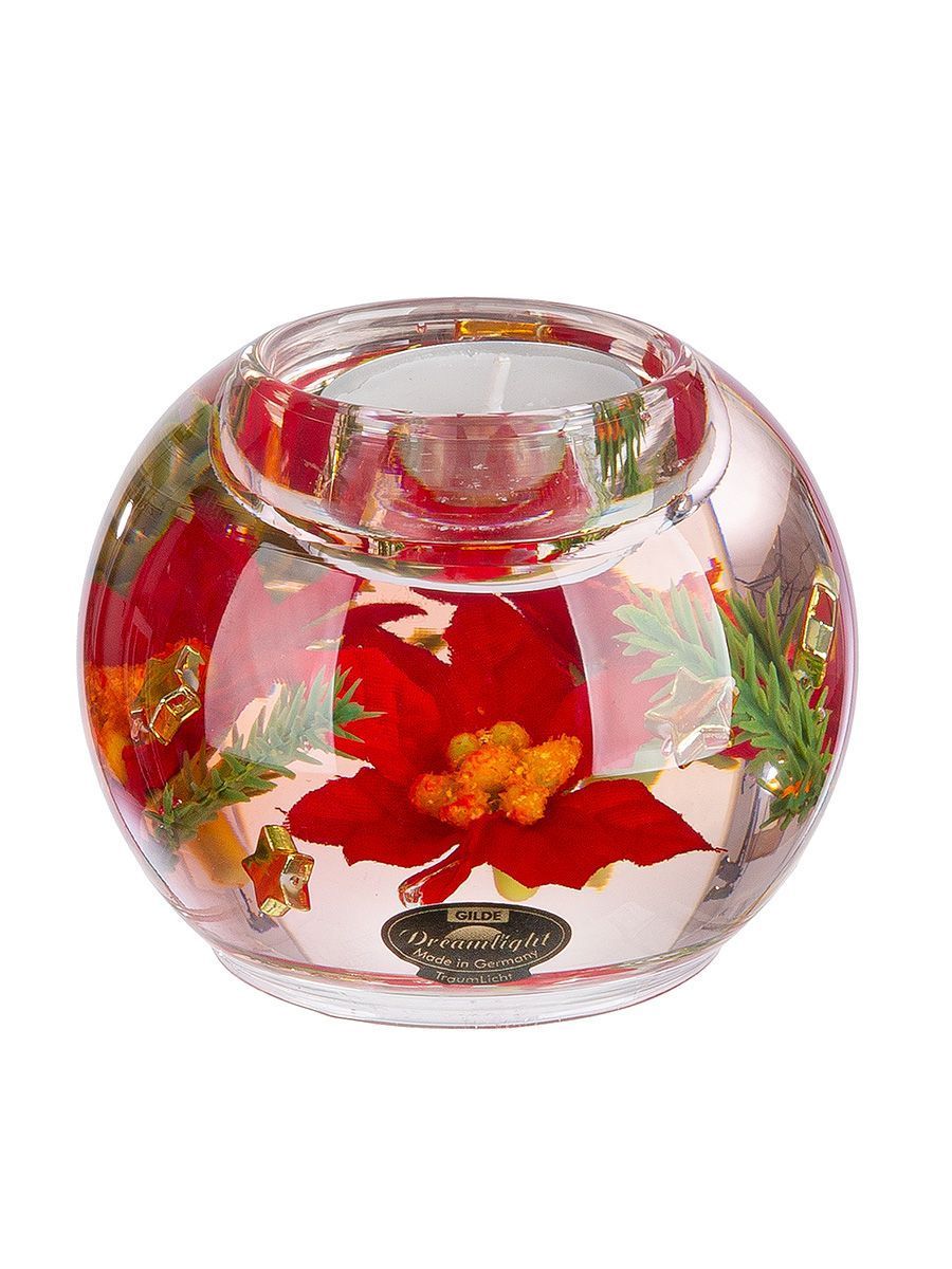 Christmas Flower, een Dreamlight waxinelichthouder van mond geblazen glas. Dreamlight, Waxinelichthouder