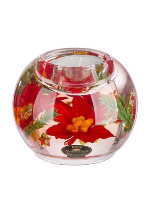 Christmas Flower, een Dreamlight waxinelichthouder van mond geblazen glas. Dreamlight, Waxinelichthouder