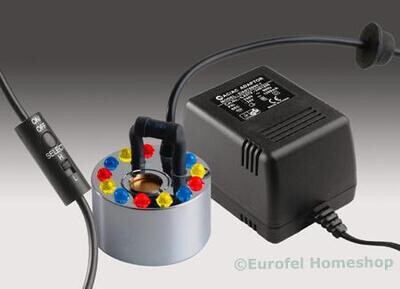 Mistmaker De Luxe met instelbare 12 leds verlichting. Mistmakers