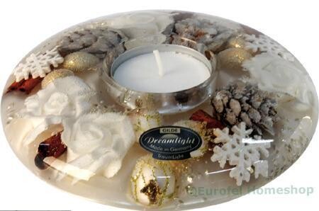 Nastasia Ufo Medium, een Dreamlight glazen waxinelichthouder van mond geblazen glas. Dreamlights.