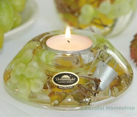 Wine Festival Crown Classic, een Dreamlight waxinelichthouder van mond geblazen glas. Dreamlights.