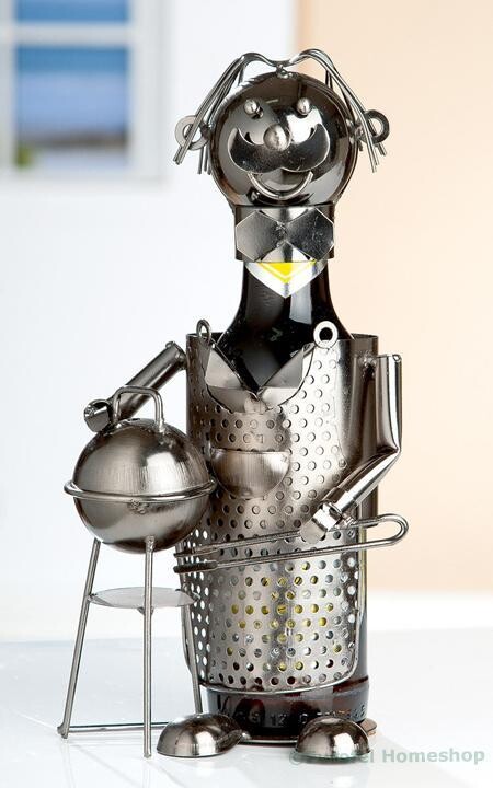 Flessenhouder griller, bestemd voor een bierfles
​​​​​​​