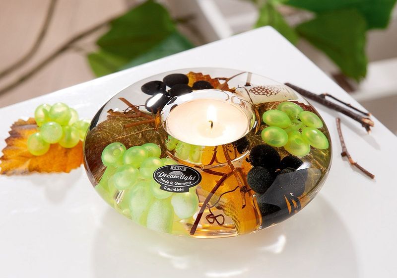 Vineyard Ufo Medium, een Dreamlight waxinelichthouder van mond geblazen glas, art. 73443