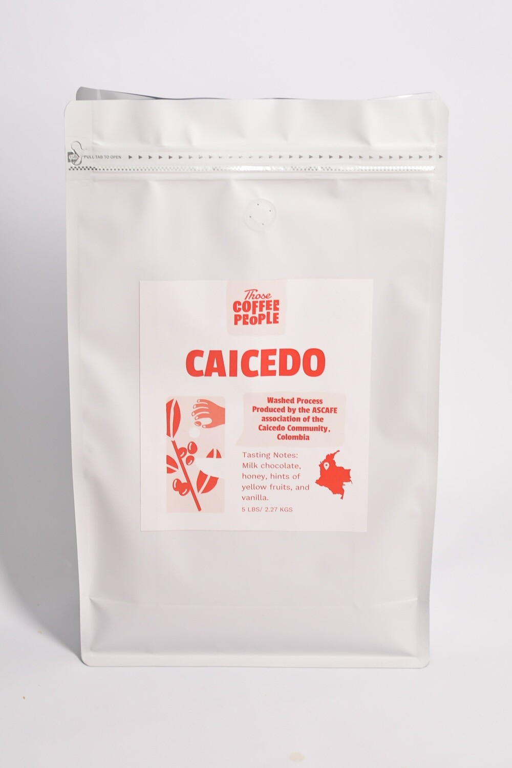 Caicedo Colombian Coffee | Washed | 5 lb Bag