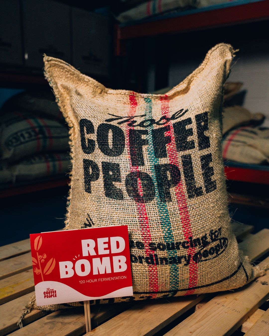 Red Bomb 120 Hour Ext. Fermentation | Green Coffee Sack | From 7.06 / LB Red Bomb 120 Hour Ext. Fermentation | Green Coffee Sack | From 7.06 / LB