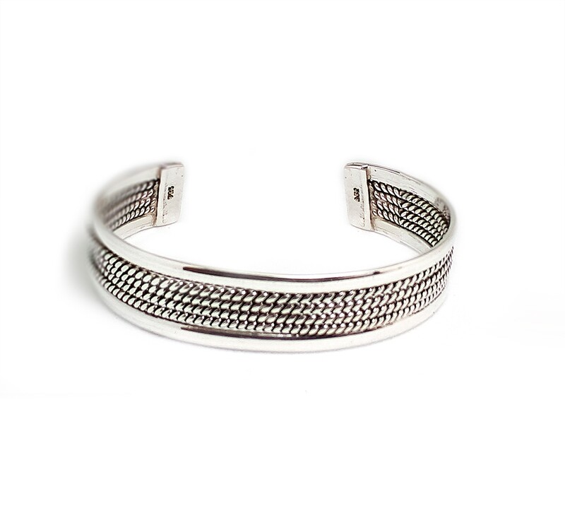 BRAZALETE DE PLATA FINA,
