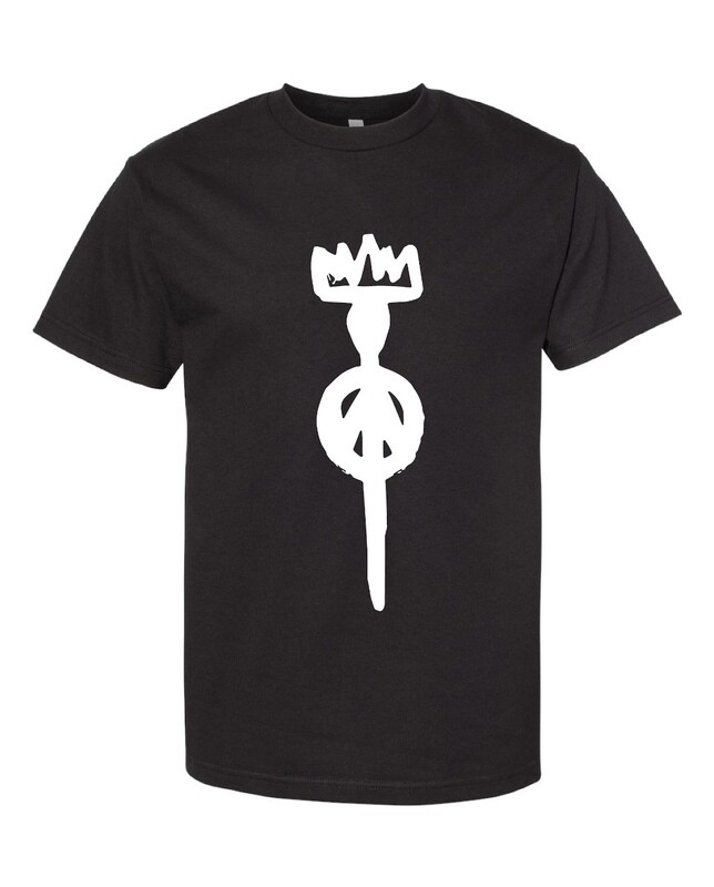 T-shirt noir "King Of Art" imprimé sur du coton