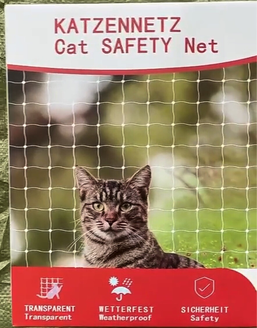 3x8m Strong Safety Cat Net Balcony Transparent Mesh Heavy Duty Protect Pet Fall Net Balcony Windows Cat Safety Net 9.8x26.2ft