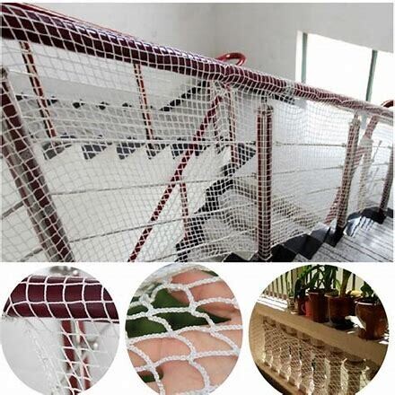 Safety Net Anti-fall Netting Fencing Net For Stair Balcony Railing Window Patio Yard Protecting Kids Pets From Falling 3mm thickness. 4x4cm