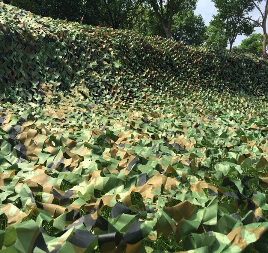 Camouflage Tarp Netting, Military Duck Blind, Army Sunshade Mesh, Fence Canopy Net, Great for Hunting, Covering, Photograph, and Camping