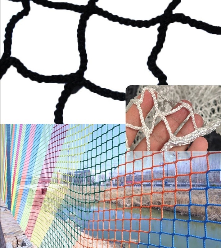 1.2&#39;&#39; hole, 1x1m(3.2x3.2ft) knotted HDPE Cricket Practice Net Cargo Safety Net Sports Nylon Football Field Netting Golf Knotless Kids Climbing Netting mesh size 3x3cm