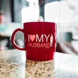 I Love My Husband Red Mug