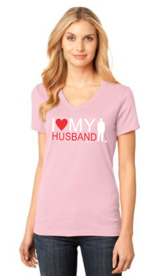 I Love My Husband T-Shirt - Pink Full