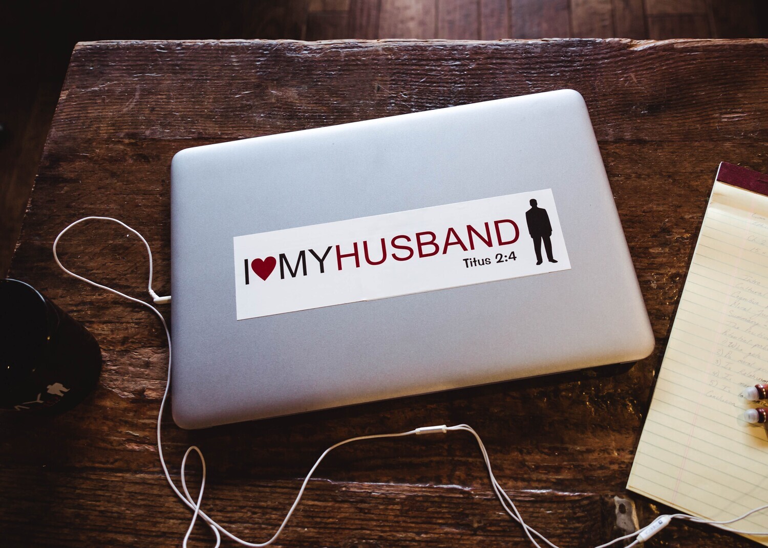 I Love My Husband Large Sticker