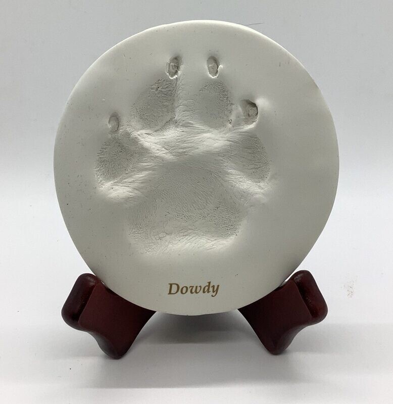 Clay Paw Print