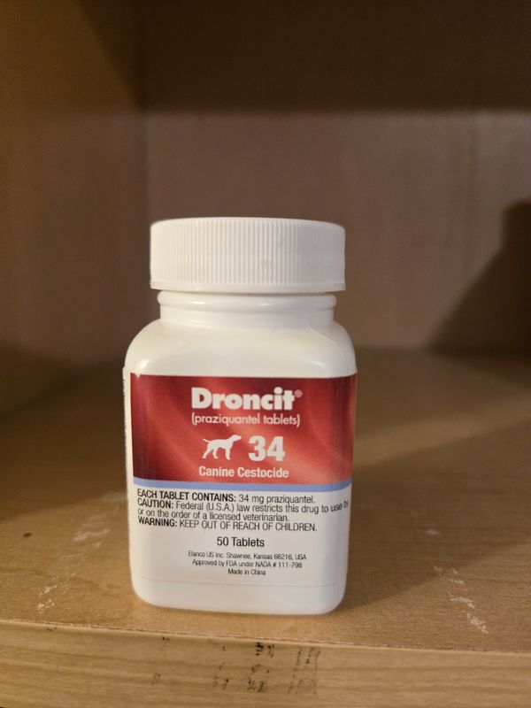 Droncit Canine 34mg Tabs