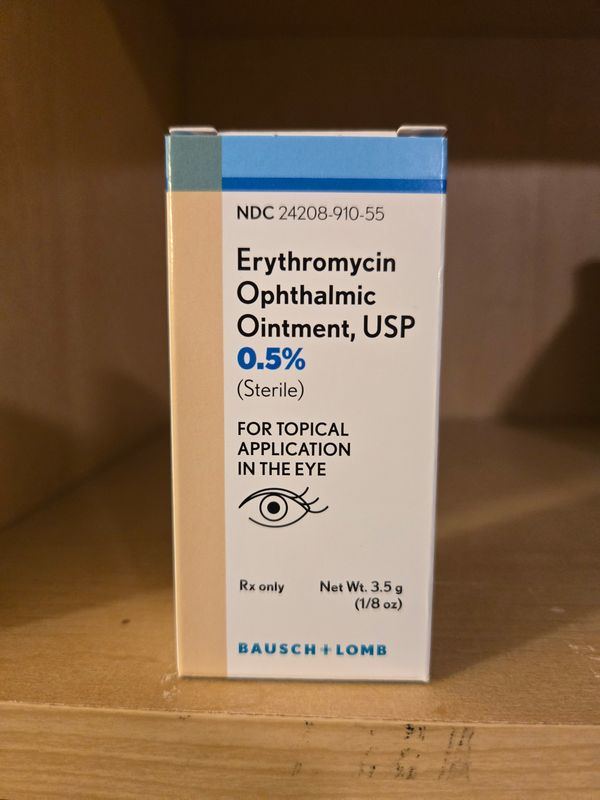Erythromycin Ophthalmic Ointment 0.5% - 3.5GM