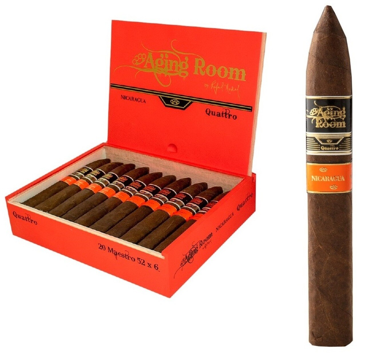 Aging Room Quattro Nicaragua Maestro - Torpedo 6 X 52