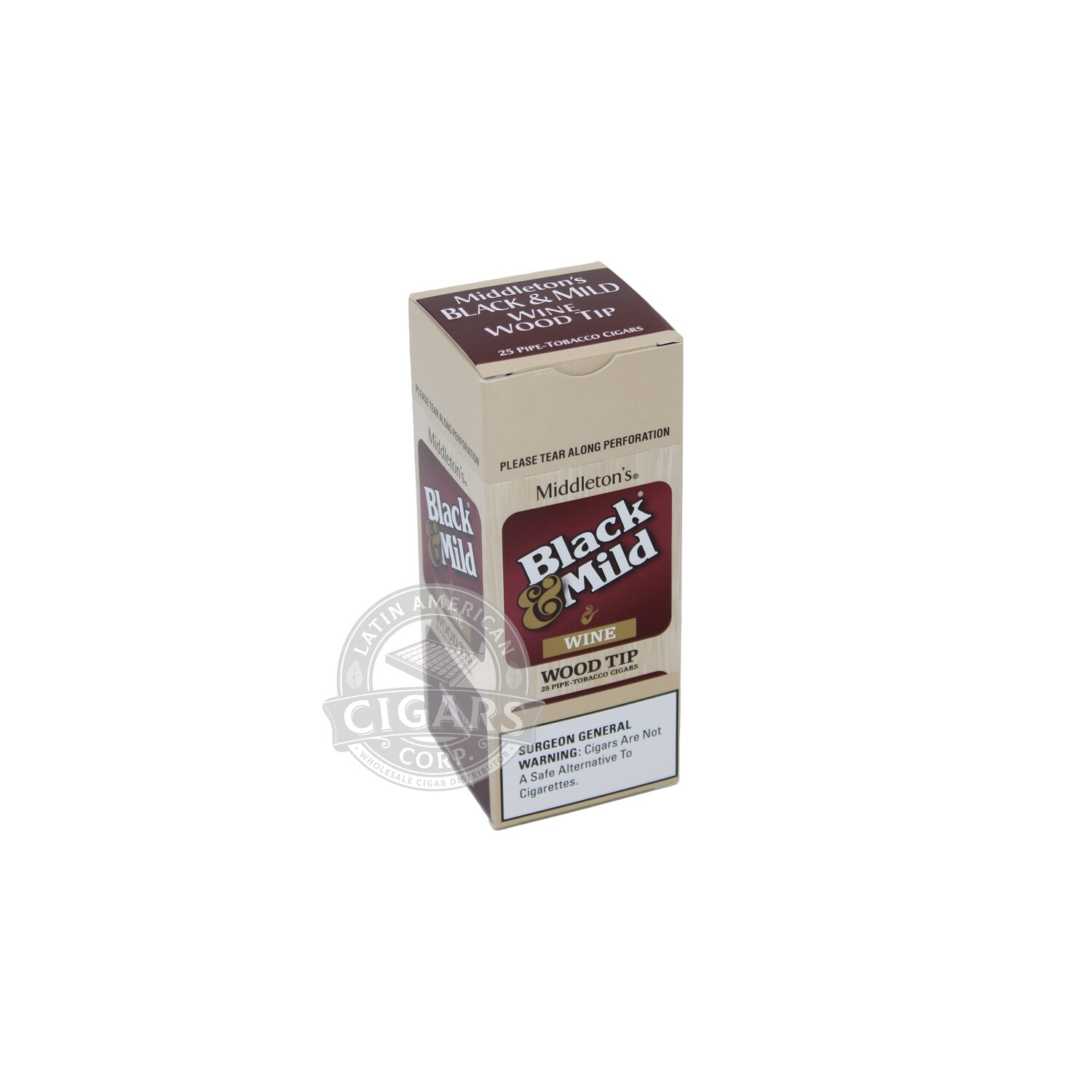 Black & Mild Wine Wood Tip 25