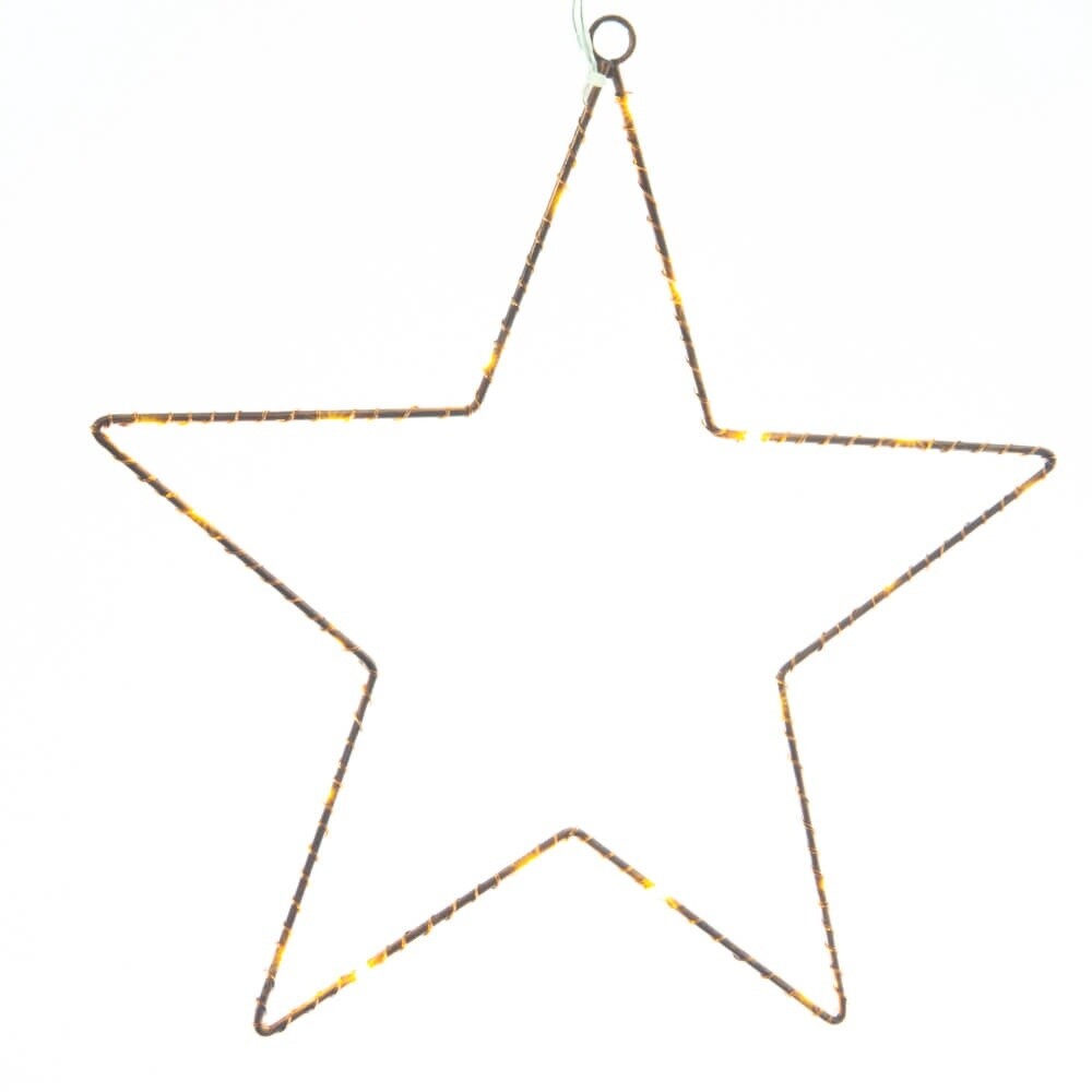 Copper Star With LED Lights