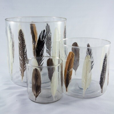 Feather Candle Holders