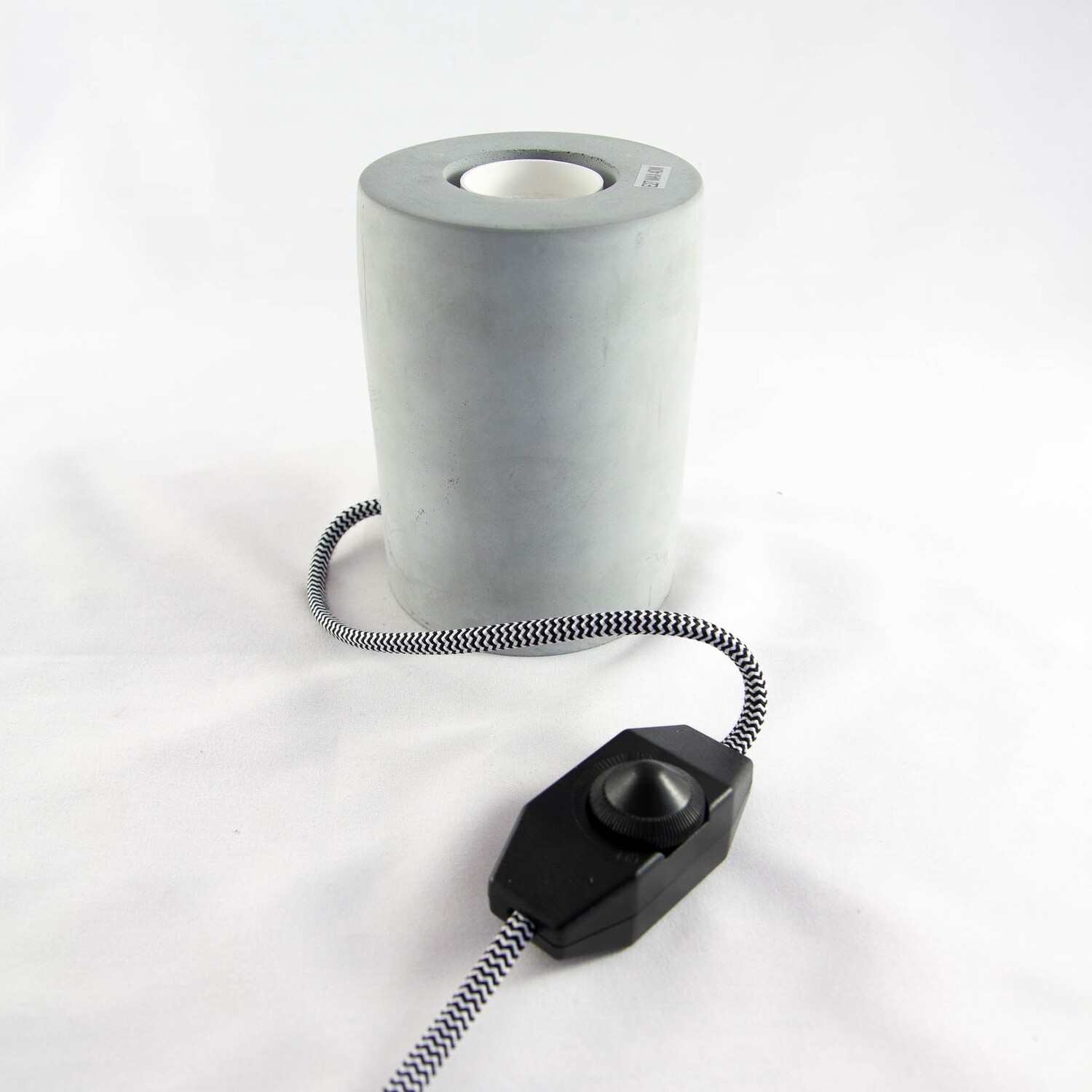 Single Bulb Grey Concrete Look Lamp Holder - B2