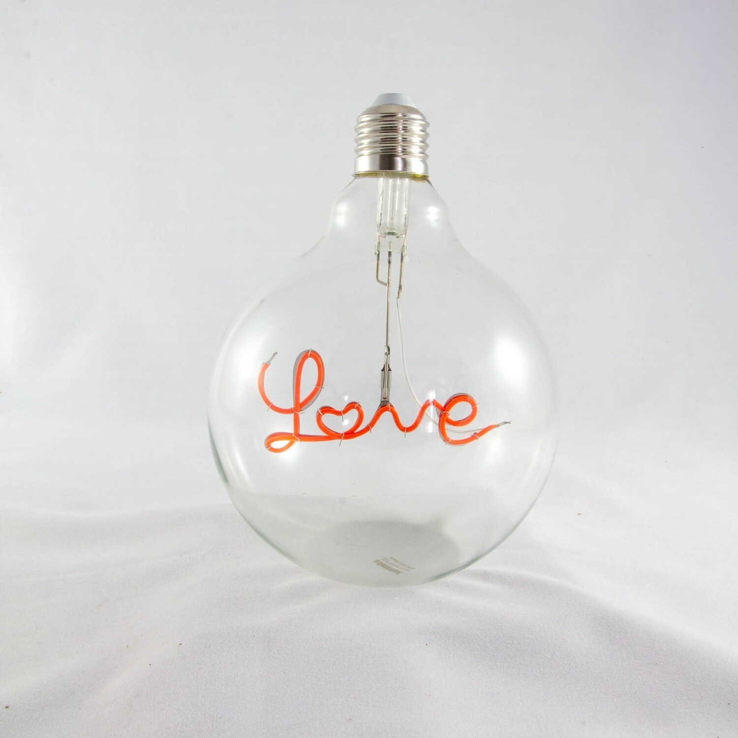 LED Filament Bulb - Love- Red - Screw Up