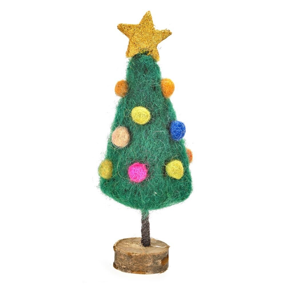 Mini Felt Christmas Tree On Stand