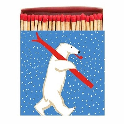 Christmas Skiing Polar Bear