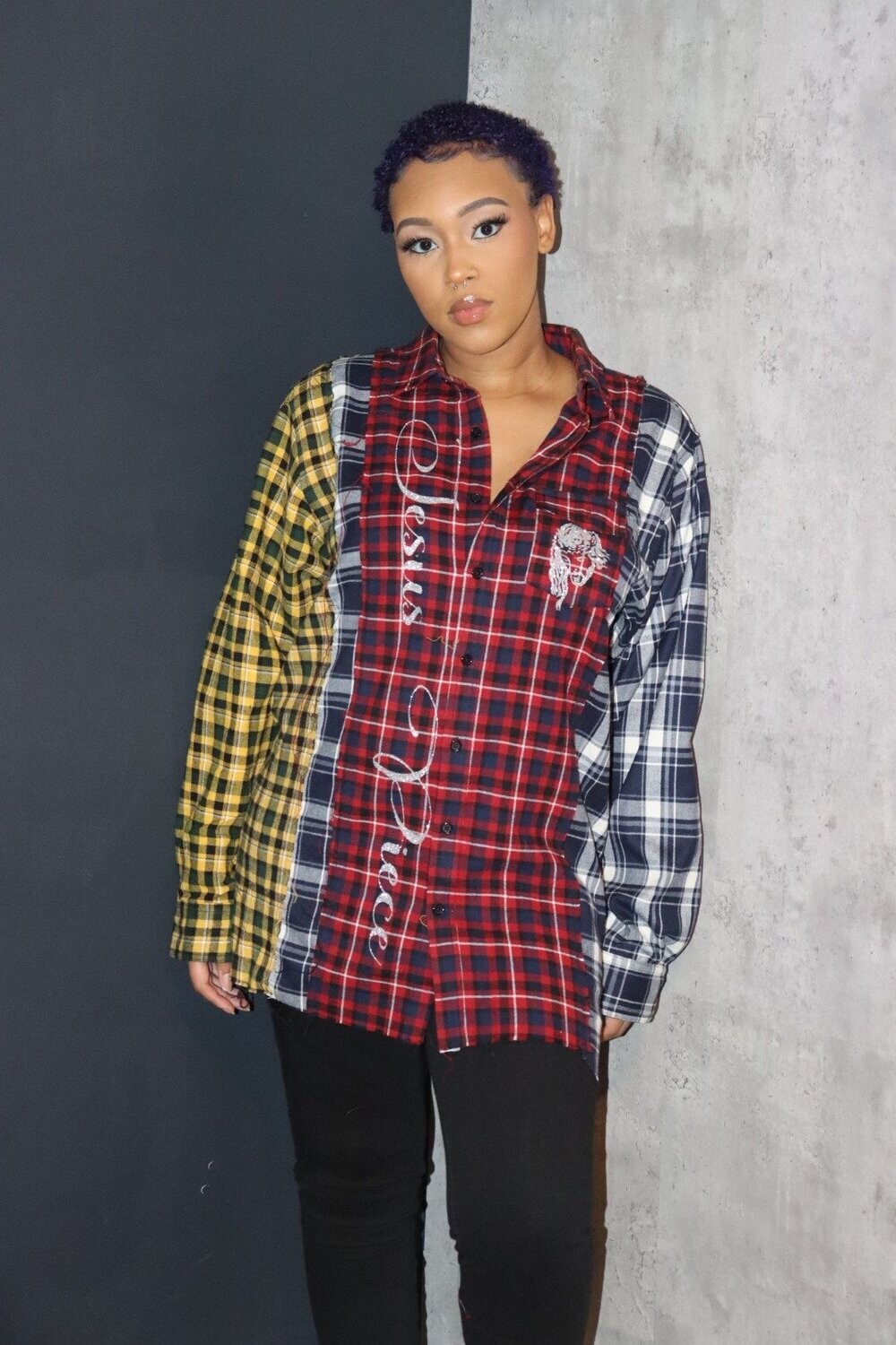 Jesus Piece Plaid Tunic