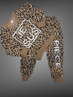 Jesus Piece  Girls Leopard Set