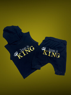 Jesus is King Jogger short set