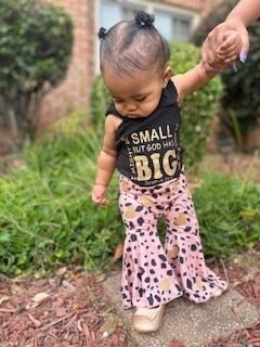 Jesus Piece Baby Frill Trim Cami Bodysuit & Flare Leg Pants set